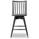 Lewis Black Oak Swivel Counter Height Stool