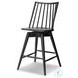 Lewis Black Oak Swivel Counter Height Stool