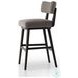Cardell Alcala Nickel Performance Fabric Swivel Bar Stool