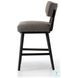 Cardell Alcala Nickel Performance Fabric Swivel Counter Height Stool