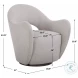 Voyager Oat Toned Swivel Chair