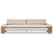 Joette Ellor Beige 104" Upholstered Outdoor Sofa