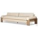 Joette Ellor Beige 104" Upholstered Outdoor Sofa