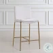 Ascend White Counter Height Stool