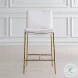 Ascend White Counter Height Stool