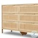 Sydney Natural Mango 9 Drawer Dresser