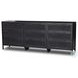 Sydney Black Cane 9 Drawer Dresser