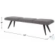 Tiegan Charcoal And Slate Gray Bench