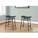 2384 Black Leather Look Bar Stool Set Of 2