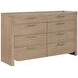 Riley Light Brown 8 Drawer Dresser