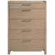 Riley Light Brown 5 Drawer Chest