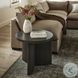 Toli Smoked Black Veneer Round End Table