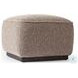 Sinclair Barrow Taupe Performance Fabric Square Ottoman