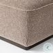 Sinclair Barrow Taupe Performance Fabric Square Ottoman