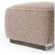 Sinclair Barrow Taupe Performance Fabric Square Ottoman