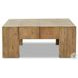 Abaso Rustic Wormwood Oak Rectangular Coffee Table