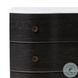 Tiago Distressed Black Marble 3 Drawer Chest