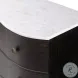 Tiago Distressed Black Marble 3 Drawer Chest