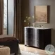 Tiago Distressed Black Marble 3 Drawer Chest