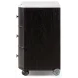 Tiago Distressed Black Marble 3 Drawer Chest