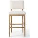 Carlo Somerton Ash Performance Fabric Bar Stool