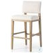 Carlo Somerton Ash Performance Fabric Bar Stool