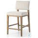 Carlo Somerton Ash Performance Fabric Counter Height Stool