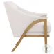 Reva White Accent Chair