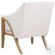 Reva White Accent Chair