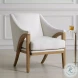 Reva White Accent Chair