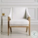 Reva White Accent Chair