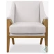 Reva White Accent Chair