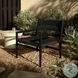 Lomas Black Teak Outdoor Chair