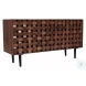 Trent Chestnut 60" Woven Front Accent Cabinet