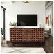 Trent Chestnut 60" Woven Front Accent Cabinet
