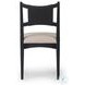 Haddon Black Rush Performance Fabric Dining Chair