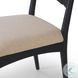 Haddon Black Rush Performance Fabric Dining Chair