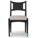 Haddon Black Rush Performance Fabric Dining Chair
