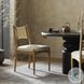Haddon Light Natural Rush Performance Fabric Dining Chair