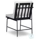 Crete Black Teak Outdoor Dining Chair Set of 2