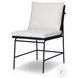 Crete Black Teak Outdoor Dining Chair Set of 2
