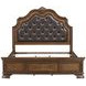 Lorenzi Brown Queen Upholstered Bed