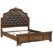 Lorenzi Brown Queen Upholstered Bed