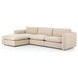 Ingel Antwerp Taupe Performance Fabric Sectional