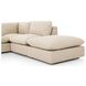 Ingel Antwerp Taupe 5 Piece RAF Sectional with Ottoman