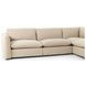 Ingel Antwerp Taupe 5 Piece RAF Sectional with Ottoman