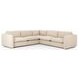 Ingel Antwerp Taupe 4 Piece Sectional with Ottoman