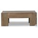 Abaso Rustic Wormwood Oak Small Square Coffee Table