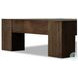Abaso Ebony Rustic Wormwood Oak Small Square Coffee Table