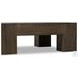 Abaso Ebony Rustic Wormwood Oak Small Square Coffee Table